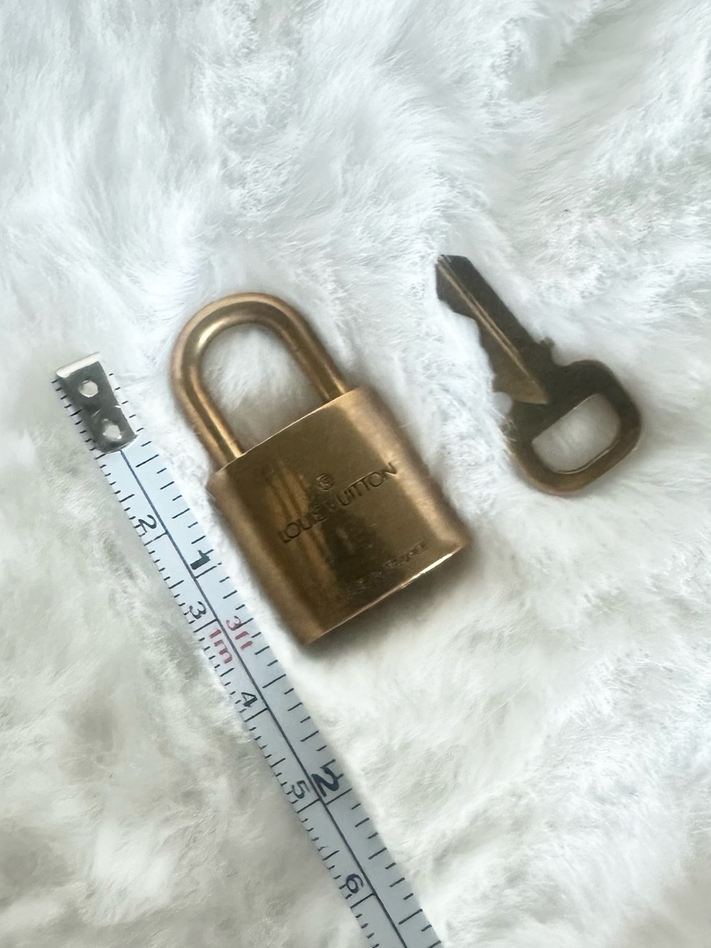 Louis Vuitton Gold-tone Brass Padlock Key Charm - Picture 3 of 5